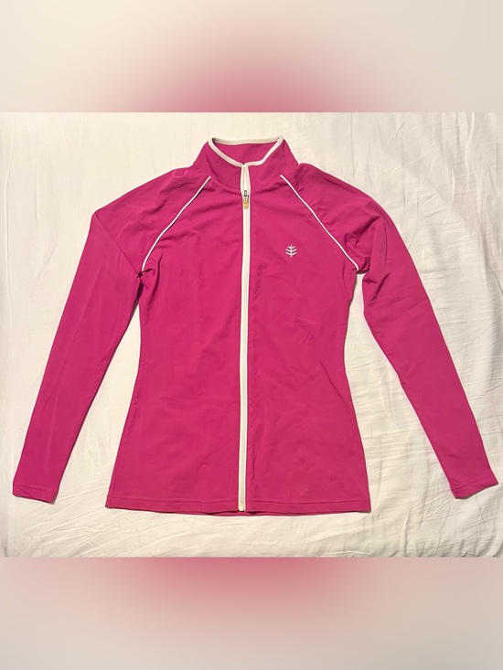 Coolibar Other - Coolibar Bright Magenta Zip-Up Swim Shirt - Women’s XS